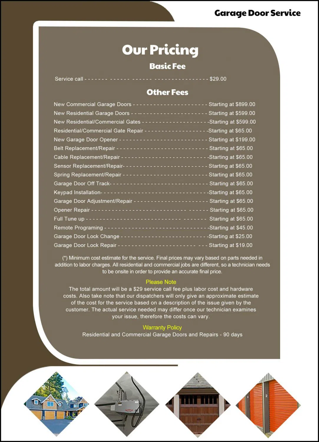 Gold Canyon State Garage Door Service Gold Canyon, AZ 928-331-0514